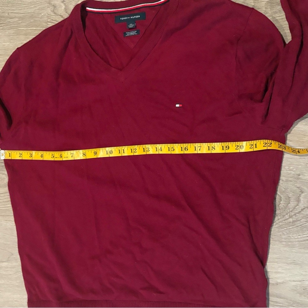 Tommy Hilfiger Burgundy Sweater - Picture 6 of 7